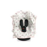 Deux Lapins %100 Pamuk Müslin Puset & Oto Koltuk Örtüsü - Bébé Lapin Rose - Pembe