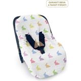 Deux Lapins %100 Pamuk Rainbow Lapin Müslin Bebek Ana Kucağı Kılıfı - Standart