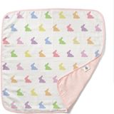 Deux Lapins %100 Pamuk Rainbow Lapin Pink 0.5 Tog Çift Kat Müslin Bebek Battaniyesi 65 x 65 cm - Standart