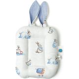 Deux Lapins Bébé Lapin Müslin Bebek Emzirme Yastığı - Mavi - Standart