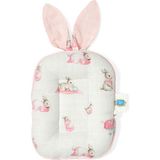 Deux Lapins Bébé Lapin Rose Müslin Bebek Emzirme Yastığı - Pembe - Standart