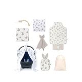 Deux Lapins Iconique Lapin Orta Boy 9 Parça Unisex Bebek Hediyelik Seti - Gri