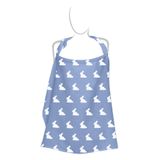 DEUX LAPINS Mono Lapin Royal Blue Müslin Bebek Emzirme Önlüğü BBKEMO-RYB-000STD