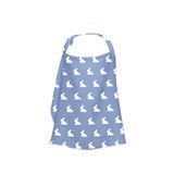 Deux Lapins Mono Lapin Royal Blue Pamuk Müslin Bebek Emzirme Önlüğü - Mavi