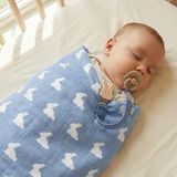 Deux Lapins Müslin Bebek Emzik Askısı - Royal Blue