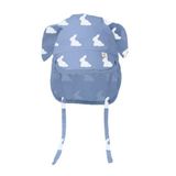 Deux Lapins Müslin Ense Korumalı Bebek Şapka - Mono Lapin Royal Blue 6-12 Ay
