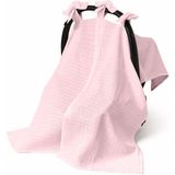 Deux Lapins Puset Örtüsü %100 Pamuk Müslin Kumaşla Innocent Pink Modeli - Pembe