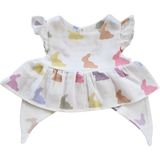 Deux Lapins Rainbow Lapin Müslin Fiyonklu Kız Bebek Bluz - Standart - 6 - 12 Ay