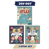 Dev Boy Dünyayı Değiştiren Kelimeler Albert Einstein'ın Görelilik Teorisi + Büyük Filozoflar Clive Gifford + Atlas Kıtalar, Denizler Ve Kültürler Arası Yolculuk Rehberi Çocuklar için Atlas Kitapları