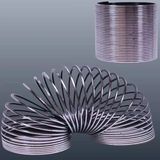 Dev Boyut Stres Yayı Gümüş Stres Yayı Vıp Yüksek Kalite 1 Adet Gümüş Stres Yayı 10 Cm Genişlik