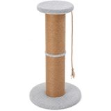 Dev Büyük Boy Kedi Tırmalama Borusu, 20 Cm Çaplı 90 Cm Yüksek Stres Azaltıcı Tırmalama Yüzeyli Üstten Oturma Alanlı Çoklu Kedi Kullanımına Uygun Tüm Kediler İçin Büyük Kedi Tırmalama Minderi Oyuncağı