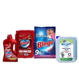 "Dev Ekonomi Paketi Bingo Matik 9 Kg Sık Yıkananlar + Bingo Soft 5 Ltlovely + Bingo Fresh 2,5 Lt Lovely + Bingo Oksijen Çam"