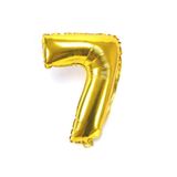Dev Folyo Balon 80cm Rakam, Parti Süsleme Malzemesi, Doğumgünü No 7