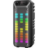 Dev Party Speaker Şarjlı Bluetooth Hoparlör Rgb Işikli Kablosuz Taşinabilir Hoparlör Siyah - Çok Renkli