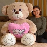 Dev Pelüş Sevimli Ayıcık,Hollywood Ayısı,Love Ayıcık,Pelüş Ayıcık,Doldurulabilir Pelüş Oyuncak,Love Kalpli Ayıcık,Aşık Ayıcık,Sevgilier Günü Ayısı,PElüş Ayı,Kawaii,