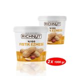 Deva Çiftliği 2 kg Şekersiz Katkısız %100 Fıstık Ezmesi (2 x 1000 Gr)