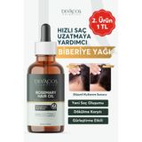 DEVACOS Biberiye Yağı Komplexi Saç Dökülmesi Ve Yıpranmış Saçlar için Hızlı Saç Ve Sakal Uzatan Biotinli Yağ