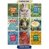 Devasa Hayvanların Büyük Kitabı + Devasa Deniz Hayvanlarının + Devasa Dinozorların Büyük Kitabı + Atlas Domingo + Büyük Kaşifler Atlası + Hayvan Atlası + Ağaç Atlası + Böcek Atlası + Kuş Atlası / 9lu