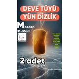 Deve Tüyü Yün Dizlik Isıtır Sıcak Tutar Destekler Unisex Giyilen Model 1 Çift M beden