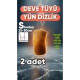 Deve Tüyü Yün Dizlik Isıtır Sıcak Tutar Destekler Unisex Giyilen Model 1 Çift S BEDEN