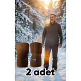 Deve Tüyü Yün Dizlik Isıtır Sıcak Tutar Unisex Giyilen Model 1 Çift Xxl Beden S