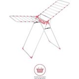 Devecioğlu Harbinger MM-039 Kalın Borulu Pembe Çamaşır Kurutucu Mandal Koyma Sepeti ile Pratik Kullanım