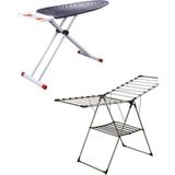 Devecioğlu Harbinger MM-127 Powerboard Alüminyum Ütü Masası 42x123 cm Özellikli Kurutmalık Set - 1 Adet