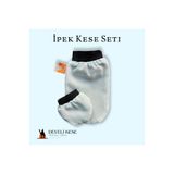 Develi Kese İpek Kese Seti 2li Normal ve Hassas Cilt (Mavi) Erkek
