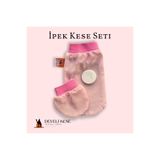 Develi Kese İpek Kese Seti 2li Normal ve Hassas Cilt (Pembe)Kadın