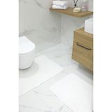 Devigo 2'li Kaydırmaz Peluş Banyo Paspası Banyo Klozet Takımı Klozet Paspas Takımı - Ekru