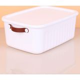 Devigo 3 Adet 10 Litre Saklama Kabı, Çok Amaçlı Düzenleyici Kapaklı Kutu, Dekoratif Saklama Kutusu, 35x25x15cm
