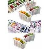 Devigo 4 Adet Buzdolabı Içi Düzenleyici Dolap Içi Düzenleyici Organizer Beyaz