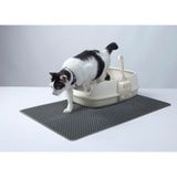 Devigo Kedi Kumu Paspası Ideal Ölçü 65 x 45 cm Elekli Kedi Paspası - Gri