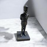 Devigo Mustafa Kemal Yazılı Atatürk Büstü - Bronz Görünümlü - Özel Tasarım Atatürk Biblosu Siyah
