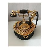 devigo Müzikli Nostaljik Telefon - 2 Bölmeli Takı Kutusu Mücevher Kutusu
