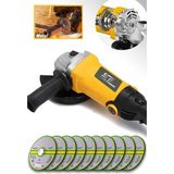 Devir Ayarlı 1500W Spiral Taşlama ve Kesme Makinesi, 10 Taş Hediye - Seçenek 1