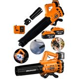 Devir Ayarlı Kömürsüz Motor 21V 3.0Ah 2X Akülü Toz Talaş Ot Çalı Yaprak Üfleme Süpürme Makinesi