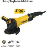 Devir Ayarlı Profesyonel Taşlama Makinesi, 1100 W Güç ile Güçlü Performans - Seçenek 1