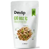 Devlip Erken Hasat (Boz) Çiğ İç Antep Fıstığı, 500 GR, Kilitli (Aç-Kapa) Ambalaj, Vegan