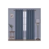 DE'VOR PERDE Kadife Dokulu Fon Perde Kuş Gözlü Dikim - Rustik Için Uygun - Fon Perde,Mavi 300 X 270
