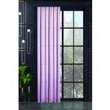 DE'VOR PERDE Pırıltı Tül Perde Yüksek Kaliteli Pileli Dikim Tül Perde,Pembe 500 X 260