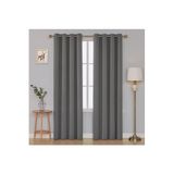 DE'VOR PERDE Rustik Fon Perde - Rustikli Perde - (100X250),Antrasit Gri 200 X 260