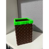 Devotech Minecraft Kalemlik ve Masa Üstü Kalemlik - Yeşil - Kahverengi