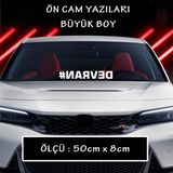 Devran Yazi Sticker - Araba Motosikler Atv Kamyon Kamyonet Cam Uyumlu Sticker Etiket