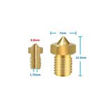 Devremarkt 0.8Mm X 1.75Mm M6 Prinç Nozzle 3D Yazıcı Printer 1.75Mm Filament Uyum Mk8 Cr-10 Cr-10S Ender