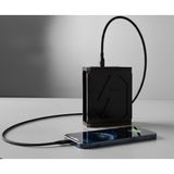 Devremarkt 10.000 Mah Mat Power Bank + Şarj Adaptörü + Hızlı Şarj Kablosu | Kafe & Restaurant Hızlı Şarj Seti - Antrasit