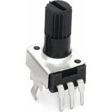 Devremarkt 10Kohm Dikey Potansiyometre Rv09 Ayarlanabilir Direnç Pot Tırtıklı 13Mm Ses Parlaklık Voltaj Ayarı