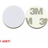 Devremarkt 13.56MHZ 25MM Para Tip Nfc Rfid Etiket NTAG215 Manyetik Sticker Proximity Göstergeç Kart Kapı Geçiş