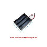 Devremarkt 18650 3Lü Pil Kutusu Seri 3 Adet 11.1V Seri Lityum Lion Batarya Yuvası Mobil Güç Kaynağı Powerbank