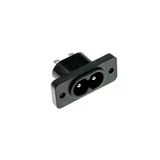 Devremarkt 220V 5A Ac Dişi Power Giriş Soketi C7 2 Pin Panel Montaj Tip Elektrik Güç Kablo Bağlantı Konnektörü